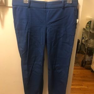 Jcrew petite stretch cropped royal blue pants
